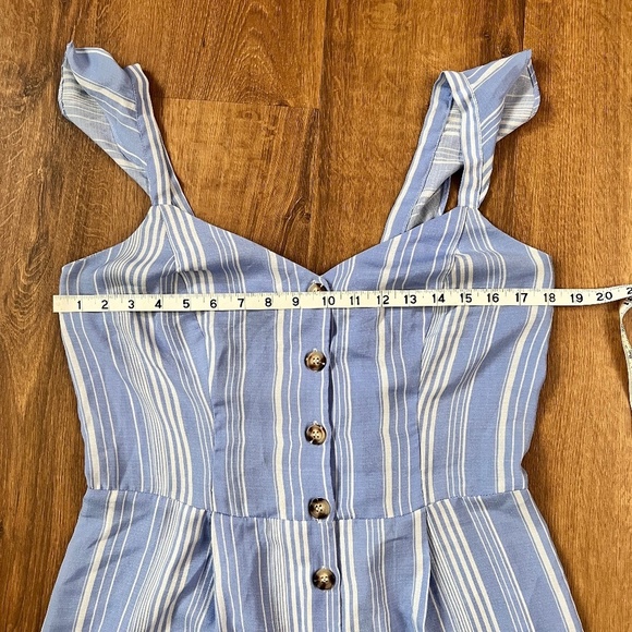 Candie’s Striped Button Front Jumpsuit - Picture 10 of 13